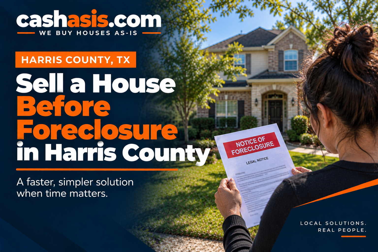 Sell a House Before Foreclosure in Harris County